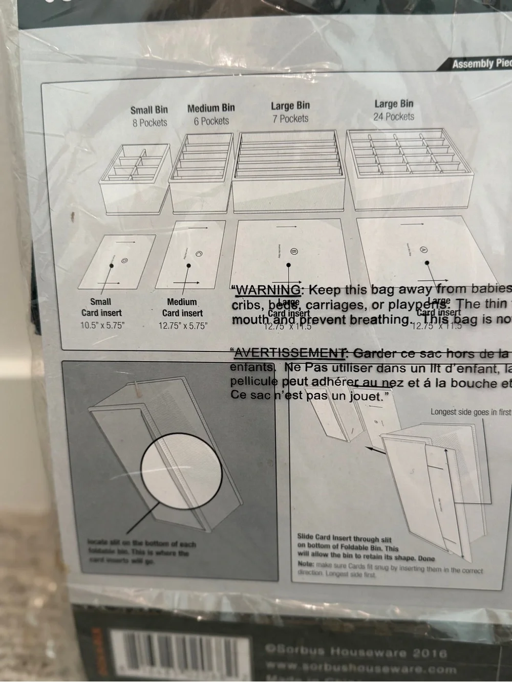 NEW! 4-Piece Drawer Organizers Storage Set